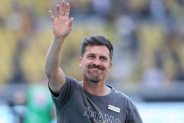 21 09 2025, xtgx, Soccer 2 Bundesliga, SG Dynamo Dresden Hannover 96 emspor, v l Thomas Stamm Dresden, Trainer Portrait, Portraet, Einzelbild DFL DFB REGULATIONS PROHIBIT ANY USE OF PHOTOGRAPHS as IMAGE SEQUENCES and or QUASI VIDEO Dresden
