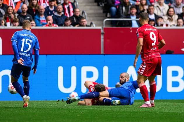 DUSSELDORF, GERMANY - 21 SEPTEMBER, 2025: - Football match Bundesliga 2 Fortuna Düsseldorf - SV Darmstadt 98 at Merkur Spiel Arena.  Copyright: xVITALIIxKLIUIEVx