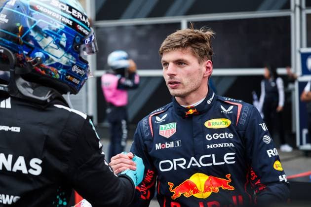 F1 - AZERBAIJAN GRAND PRIX 2025 VERSTAPPEN Max (ned), Red Bull Racing RB21, portrait during the 2025 Formula 1 Qatar Airways Azerbaijan Grand Prix, 17th round of the 2025 FIA Formula One World Championship, WM, Weltmeisterschaft from September 19 to 21, 2025 on the Baku City Circuit, in Baku, Azerbaijan -  Copyright: xANTONINxVINCENTx