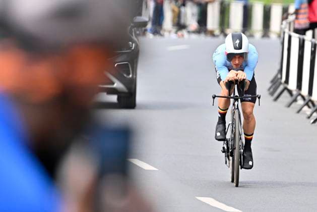 UCI 2025 Road World Championship, WM, Weltmeisterschaft Kigali 21 09 2025 KIGALI, RWANDA - SEPTEMBER 21 : Van Wilder Ilan (BEL) during the Men Elite Individual Time Trial of the UCI Road World Championships 2025 92nd edition an UCI World Championships cycling race of 40.6 km with start in Kigali and finish in Kigali on September 21, 2025 in Kigali, Rwanda, 21 09 2025 Kigali Rwanda  Copyright: xJanxDexMeuleneirx