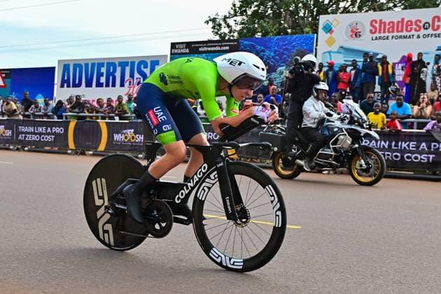 POGAÄaAR Tadej Men Elite ITT Road World Championships 2025 Rwanda POGAÄaAR Tadej Slovakia Pogacar Individual Time Trial Men Elite Road World Cycling Championships 2025 Road World Championships 2025 UCI Cycling World Championships 40.6 km Kigali, Rwanda, World Championships WE ITT WC 21 09 2025