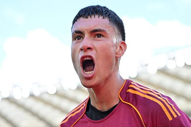 Soccer, serie A Enilive match, SS Lazio v AS Roma Matias Soule of AS Roma during the serie A Enilive match between SS Lazio v Roma at olimpico stadium in Rome September 21st, 2025 Imago-Images Emmefoto Copyright: xImago-Images Emmefotox