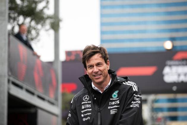Formula 1 GP Baku Azerbaijan Sunday, 21 09 2025 Toto Wolff, Team Principal Mercedes AMG Petronas F1 Team Formula 1 GP Baku Azerbaijan Sunday, 21 09 2025 Copyright: xBEAUTIFULxSPORTS Erlhofx