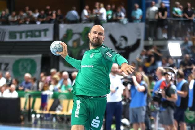 Handball DAIKIN HBL SC DHfK Leipzig vs THW Kiel 21 09 2025 Thomas Oehlrich 10, SC DHfK Leipzig is back Handball, DAIKIN HBL, 1 Bundesliga, Season 2025 2026, Matchday 5 SC DHfK Leipzig vs THW Kiel on 21 09 2025 at the Quarterback Immobilien Arena Leipzig Copyright: xBEAUTIFULxSPORTS JanxKaeferx