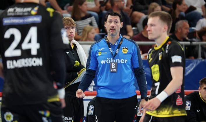 21 09 2025, Germany, Bietigheim, Handball 2 Bundesliga, SG BBM Bietigheim vs HSC 2000 Coburg, HSC Coach Anel Mahmutefendic