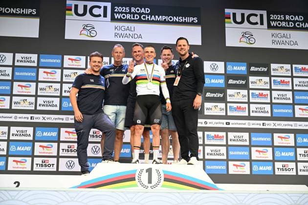 21-09-2025 World Championships Elite Cronometro; 2025, Soudal - Quick Step; Evenepoel, Remco; Kigali; 