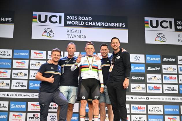 21-09-2025 World Championships Elite Cronometro; 2025, Soudal - Quick Step; Evenepoel, Remco; Kigali; 