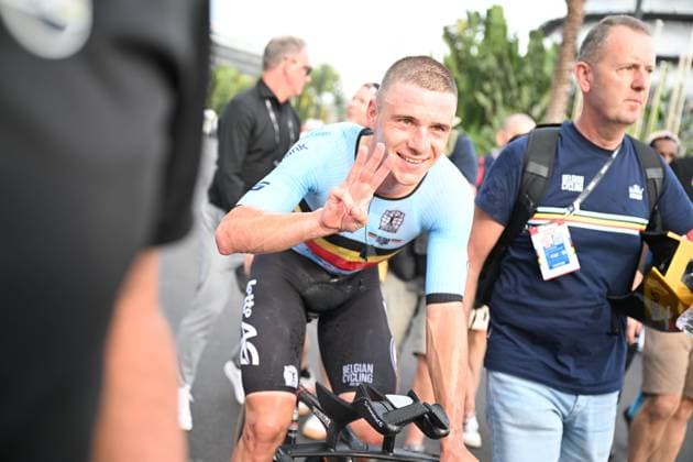 21-09-2025 World Championships Elite Cronometro; 2025, Soudal - Quick Step; Evenepoel, Remco; Kigali; 