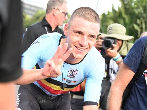 21-09-2025 World Championships Elite Cronometro; 2025, Soudal - Quick Step; Evenepoel, Remco; Kigali; 