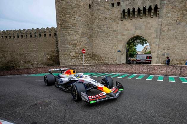 FORMULE 1 : Course Grand Prix Azerbaidjan 2025 - 21 09 2025 6 Isack Hadjar (FRA) Visa Cash App Racing Bulls (ITA) Racing Bulls VCARB 02 Honda RBPT, during the 2025 Formula 1 Azerbaijan Grand Prix, round 8 of the 2025 Formula 1 World Championship, WM, Weltmeisterschaft which takes place from May 2 to 4, 2025 at the Baku City Circuit, Azerbaijan (AZ).  Copyright: xIANxBUNDEYx xMPSxAGENCYx x