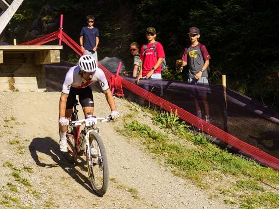 Man Lenzerheide UCI Mountain Bike World Series- XCO Race SCHURTER Nino of the SCOTT-SRAM MTB RACING TEAM participates in the Man Lenzerheide UCI MOUNTAIN BIKE WORLD SERIES - XCO race in Lenzerheide, on September 21, 2025. Lenzerheide Switzerland  Copyright: xFabioxAvernax originalFilename:averna-manlenze250921_npJy2.jpg