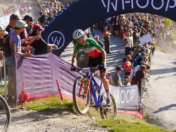 Man Lenzerheide UCI Mountain Bike World Series- XCO Race Luca Braidot of the Wilier-Vittoria Factory Team participates in the Man Lenzerheide UCI Mountain Bike World Series - XCO race at Lenzerheide Downhill in Lenzerheide, on September 21, 2025. Lenzerheide Switzerland  Copyright: xFabioxAvernax originalFilename:averna-manlenze250921_npE0x.jpg