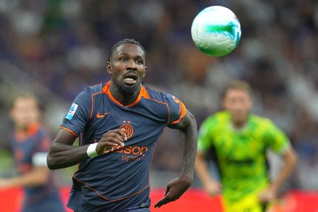 Inter Milan s Marcus Thuram during the Serie A soccer match between Inter and Sassuolo at the San Siro Stadium in Milan , north Italy - Sunday , September 21 , 2025. - Soccer .  Copyright: xSpada LaPressex