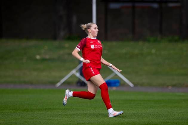 Regionalliga Nordost Frauen 1 FFV Erfurt vs 1 FC Union Berlin II 21 09 2025 Maja Felicitas Bauerschmidt 10 1 FFV Erfurt Regionalliga Nordost Frauen 1 FFV Erfurt vs 1 FC Union Berlin II Sportforum Johannesplatz Erfurt 21 09 2025 Copyright: xBEAUTIFULxSPORTS Duehringx
