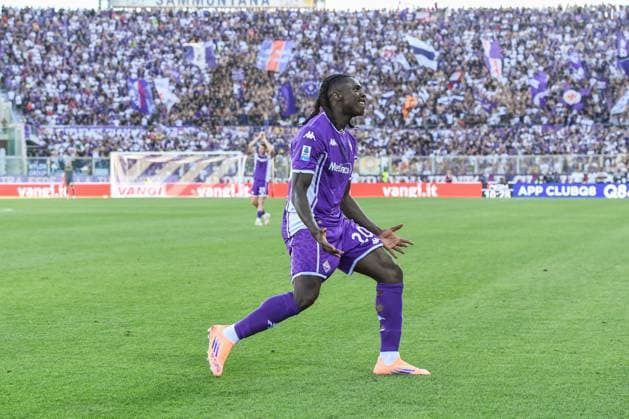 CALCIO - Serie A - ACF Fiorentina vs Como 1907 the disappointment of Bioty Moise Kean (Fiorentina) during ACF Fiorentina vs Como 1907, Italian soccer Serie A match in Florence, Italy, September 21 2025 Florence Italy  Copyright: xIPAxSport ABACAx
