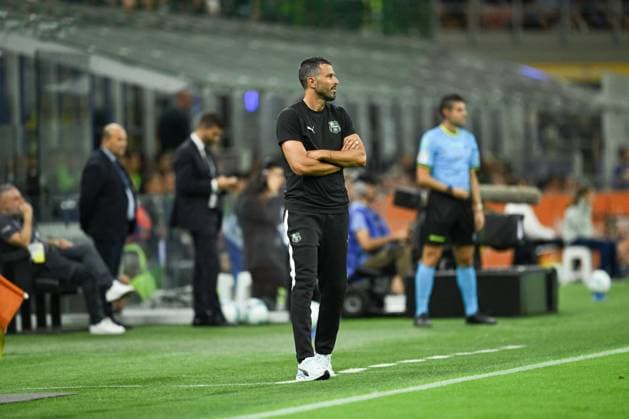 CALCIO - Serie A - Inter - FC Internazionale vs US Sassuolo Head Coach Fabio Grosso of US Sassuolo during the Italian Serie A football match between IInter FC Internazionale and Sassuolo FC on 21 of September 2025 at Giuseppe Meazza San Siro Siro stadium in Milan, Italy. Photo Tiziano Ballabio Milan Italy  Copyright: xIPAxSport ABACAx