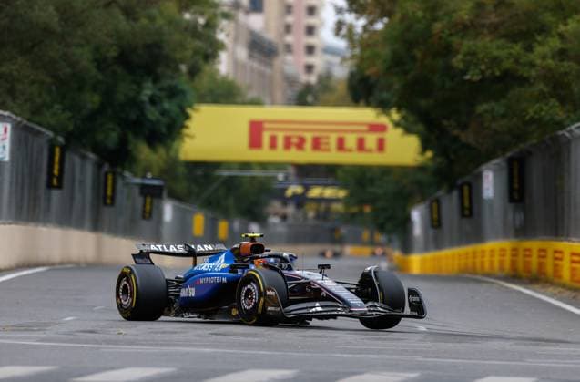 55 Carlos Sainz ESP, Atlassian Williams Racing , F1 Grand Prix of Azerbaijan at Baku City Circuit on September 21, 2025 in Baku, Azerbaijan Photo by HOCH ZWEI Baku Azerbaijan