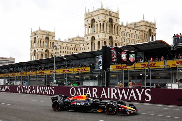 22 Yuki Tsunoda JPN, Oracle Red Bull Racing , F1 Grand Prix of Azerbaijan at Baku City Circuit on September 21, 2025 in Baku, Azerbaijan Photo by HOCH ZWEI Baku Azerbaijan