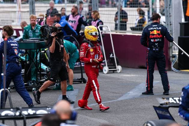 44 Lewis Hamilton GBR, Scuderia Ferrari HP , F1 Grand Prix of Azerbaijan at Baku City Circuit on September 21, 2025 in Baku, Azerbaijan Photo by HOCH ZWEI Baku Azerbaijan