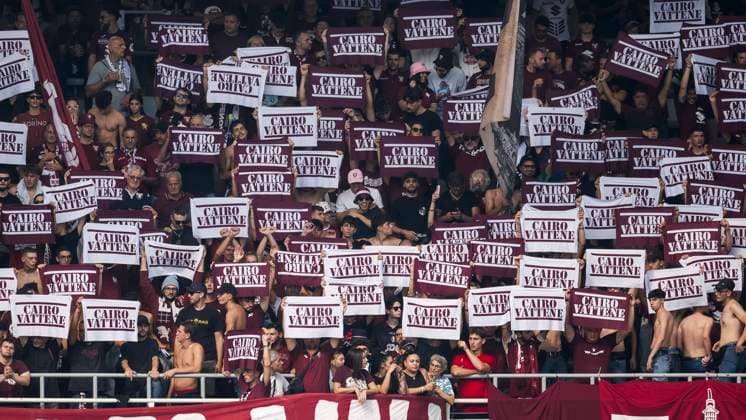 Torino FC v Atalanta BC - Serie A Fans of Torino FC in sector Curva Maratona protest against Urbano Cairo, chairman of Torino FC, during the Serie A football match between Torino FC and Atalanta BC. Turin Italy Copyright: xNicolòxCampox