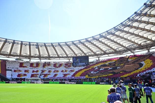 CALCIO - Serie A - SS Lazio vs AS Roma Roma fans during the serie A Enilive match between SS Lazio v Roma at olimpico stadium in Rome September 21st, 2025 Mattia Vian Rome Italy  Copyright: xIPAxSport ABACAx