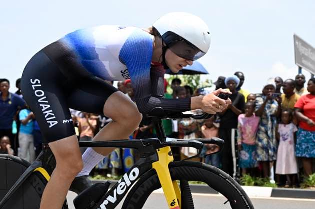 UCI 2025 Road World Championship, WM, Weltmeisterschaft Kigali 22 09 2025 KIGALI, RWANDA - SEPTEMBER 22 : Ungerova Sofia (SVK) during the Women U23 Individual Time Trial of the UCI Road World Championships 2025 92nd edition an UCI World Championships cycling race of 22.6 km with start in Kigali and finish in Kigali on September 22, 2025 in Kigali, Rwanda, 22 09 2025 Kigali Rwanda  Copyright: xJanxDexMeuleneirx