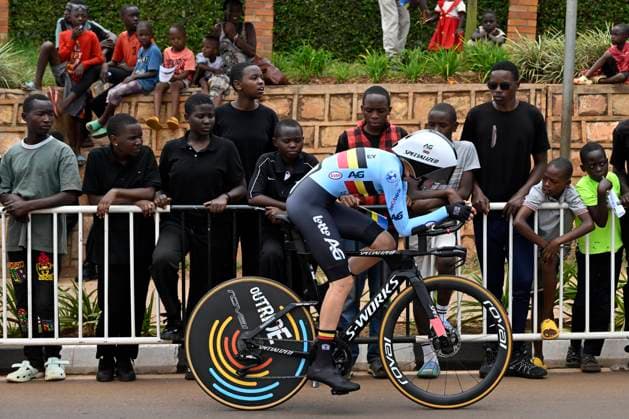 UCI 2025 Road World Championship, WM, Weltmeisterschaft Kigali 22 09 2025 KIGALI, RWANDA - SEPTEMBER 22 : De Schepper Lore (BEL) during the Women U23 Individual Time Trial of the UCI Road World Championships 2025 92nd edition an UCI World Championships cycling race of 22.6 km with start in Kigali and finish in Kigali on September 22, 2025 in Kigali, Rwanda, 22 09 2025 Kigali Rwanda  Copyright: xJanxDexMeuleneirx