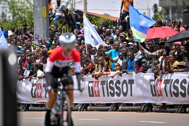 UCI 2025 Road World Championship, WM, Weltmeisterschaft Kigali 22 09 2025 KIGALI, RWANDA - SEPTEMBER 22 : Illustration picture during the Women U23 Individual Time Trial of the UCI Road World Championships 2025 92nd edition an UCI World Championships cycling race of 22.6 km with start in Kigali and finish in Kigali on September 22, 2025 in Kigali, Rwanda, 22 09 2025 Kigali Rwanda  Copyright: xJanxDexMeuleneirx