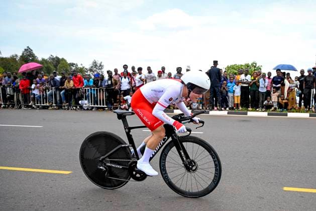 UCI 2025 Road World Championship, WM, Weltmeisterschaft Kigali 22 09 2025 KIGALI, RWANDA - SEPTEMBER 22 : Mul Malwina (POL) during the Women U23 Individual Time Trial of the UCI Road World Championships 2025 92nd edition an UCI World Championships cycling race of 22.6 km with start in Kigali and finish in Kigali on September 22, 2025 in Kigali, Rwanda, 22 09 2025 Kigali Rwanda  Copyright: xJanxDexMeuleneirx