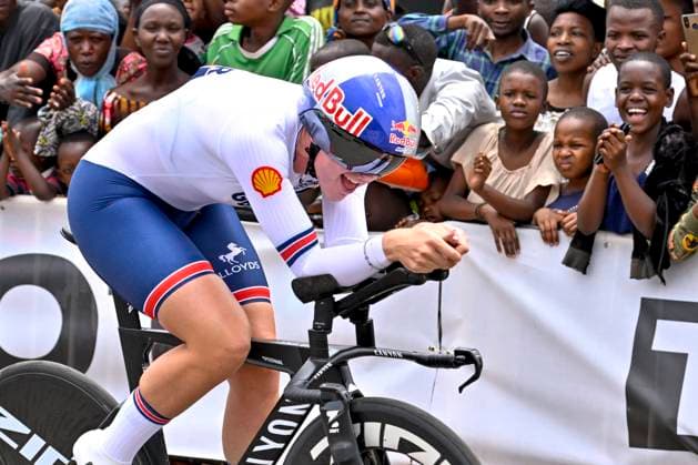 UCI 2025 Road World Championship, WM, Weltmeisterschaft Kigali 22 09 2025 KIGALI, RWANDA - SEPTEMBER 22 : Backstedt Zoe (GBR) during the Women U23 Individual Time Trial of the UCI Road World Championships 2025 92nd edition an UCI World Championships cycling race of 22.6 km with start in Kigali and finish in Kigali on September 22, 2025 in Kigali, Rwanda, 22 09 2025 Kigali Rwanda  Copyright: xJanxDexMeuleneirx