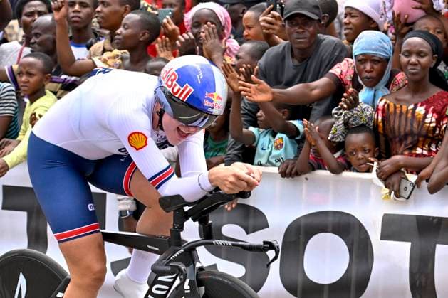 UCI 2025 Road World Championship, WM, Weltmeisterschaft Kigali 22 09 2025 KIGALI, RWANDA - SEPTEMBER 22 : Backstedt Zoe (GBR) during the Women U23 Individual Time Trial of the UCI Road World Championships 2025 92nd edition an UCI World Championships cycling race of 22.6 km with start in Kigali and finish in Kigali on September 22, 2025 in Kigali, Rwanda, 22 09 2025 Kigali Rwanda  Copyright: xJanxDexMeuleneirx