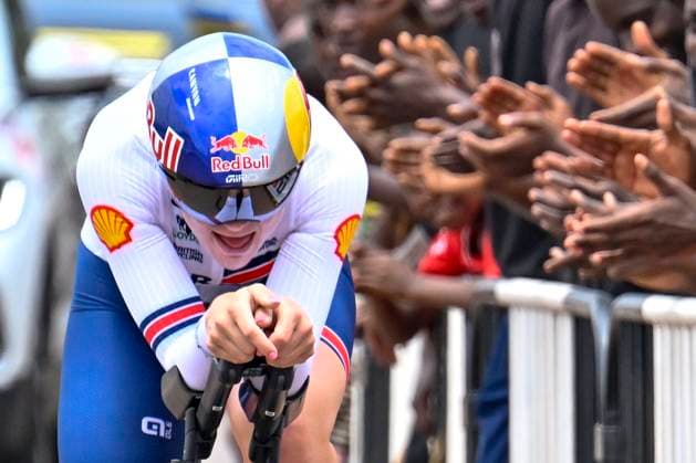 UCI 2025 Road World Championship, WM, Weltmeisterschaft Kigali 22 09 2025 KIGALI, RWANDA - SEPTEMBER 22 : Backstedt Zoe (GBR) during the Women U23 Individual Time Trial of the UCI Road World Championships 2025 92nd edition an UCI World Championships cycling race of 22.6 km with start in Kigali and finish in Kigali on September 22, 2025 in Kigali, Rwanda, 22 09 2025 Kigali Rwanda  Copyright: xJanxDexMeuleneirx