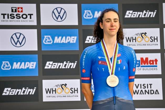 UCI 2025 Road World Championship, WM, Weltmeisterschaft Kigali 22 09 2025 KIGALI, RWANDA - SEPTEMBER 22 : Venturelli Federica (ITA) during the Women U23 Individual Time Trial of the UCI Road World Championships 2025 92nd edition an UCI World Championships cycling race of 22.6 km with start in Kigali and finish in Kigali on September 22, 2025 in Kigali, Rwanda, 22 09 2025 Kigali Rwanda  Copyright: xJanxDexMeuleneirx