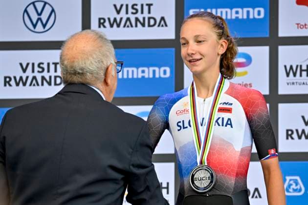 UCI 2025 Road World Championship, WM, Weltmeisterschaft Kigali 22 09 2025 KIGALI, RWANDA - SEPTEMBER 22 : Chladonova Viktoria (SVK) during the Women U23 Individual Time Trial of the UCI Road World Championships 2025 92nd edition an UCI World Championships cycling race of 22.6 km with start in Kigali and finish in Kigali on September 22, 2025 in Kigali, Rwanda, 22 09 2025 Kigali Rwanda  Copyright: xJanxDexMeuleneirx