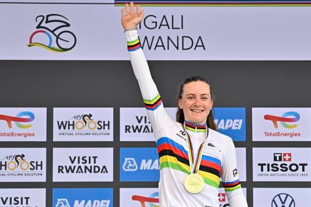 UCI 2025 Road World Championship, WM, Weltmeisterschaft Kigali 22 09 2025 KIGALI, RWANDA - SEPTEMBER 22 : Backstedt Zoe (GBR) during the Women U23 Individual Time Trial of the UCI Road World Championships 2025 92nd edition an UCI World Championships cycling race of 22.6 km with start in Kigali and finish in Kigali on September 22, 2025 in Kigali, Rwanda, 22 09 2025 Kigali Rwanda  Copyright: xJanxDexMeuleneirx