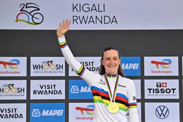 UCI 2025 Road World Championship, WM, Weltmeisterschaft Kigali 22 09 2025 KIGALI, RWANDA - SEPTEMBER 22 : Backstedt Zoe (GBR) during the Women U23 Individual Time Trial of the UCI Road World Championships 2025 92nd edition an UCI World Championships cycling race of 22.6 km with start in Kigali and finish in Kigali on September 22, 2025 in Kigali, Rwanda, 22 09 2025 Kigali Rwanda  Copyright: xJanxDexMeuleneirx