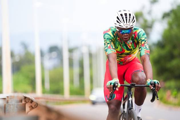 2025 UCI Road World Championships Picture by Zac Williams SWpix.com - 22 09 2025 - Cycling - 2025 UCI Road World Championships - BK Arena to Kigali Convention Centre, Kigali, Rwanda - Men Under-23 Individual Time Trial (ITT) - Mali Copyright: x xSWpix.comx(t axPhotographyxHubxLtd)xZacxWilliams SWpix.comx SWP-3030-5654