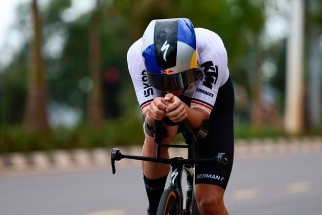 2025 UCI Road World Championships Kigali Rwanda 2025 UCI Road World Championships Kigali Rwanda - Men U23 Individual Time Trial - Kigali - Kigali 31,2 km - 22 09 2025 - Paul Fietzke (Germany) - photo Luca Bettini SprintCyclingAgency 2025 Kigali Rwanda  Copyright: xLucaxBettinix xSprintcyclingagencyx