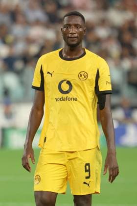 SERHOU GUIRASSY, Borussia Dortmund, Champions League, 2025-26, Juventus vs Borussia Dortmund 4-4, 16-09-2025, Azione, Action, Single shot, Close up CHAMPIONS LEAGUE 2025-26 JUVENTUS-BORUSSI DORTMUND 4-4