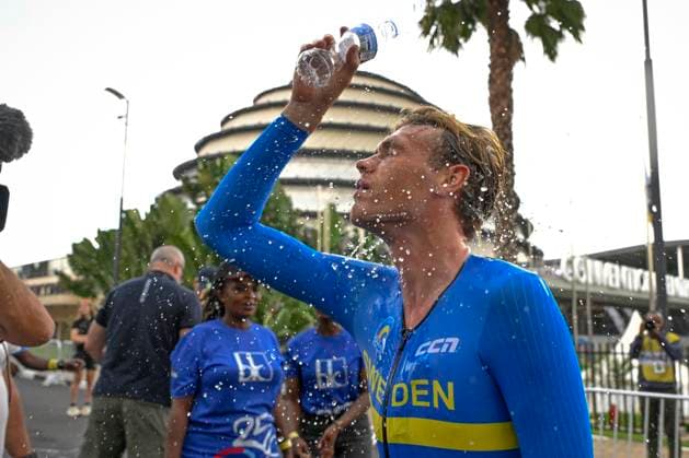 UCI 2025 Road World Championship, WM, Weltmeisterschaft Kigali 22 09 2025 KIGALI, RWANDA - SEPTEMBER 22 : Soderqvist Jakob (SWE) during the Men U23 Individual Time Trial of the UCI Road World Championships 2025 92nd edition an UCI World Championships cycling race of 31.2 km with start in Kigali and finish in Kigali on September 22, 2025 in Kigali, Rwanda, 22 09 2025 Kigali Rwanda  Copyright: xJanxDexMeuleneirx