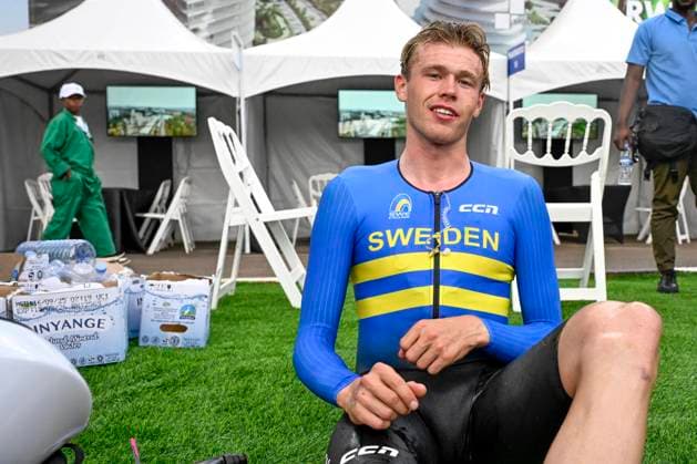 UCI 2025 Road World Championship, WM, Weltmeisterschaft Kigali 22 09 2025 KIGALI, RWANDA - SEPTEMBER 22 : Soderqvist Jakob (SWE) during the Men U23 Individual Time Trial of the UCI Road World Championships 2025 92nd edition an UCI World Championships cycling race of 31.2 km with start in Kigali and finish in Kigali on September 22, 2025 in Kigali, Rwanda, 22 09 2025 Kigali Rwanda  Copyright: xJanxDexMeuleneirx