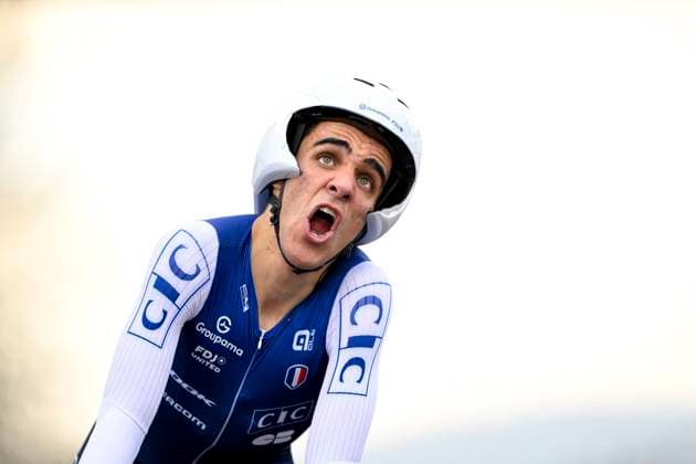 UCI 2025 Road World Championship, WM, Weltmeisterschaft Kigali 22 09 2025 KIGALI, RWANDA - SEPTEMBER 22 : Decomble Maxime (FRA) during the Men U23 Individual Time Trial of the UCI Road World Championships 2025 92nd edition an UCI World Championships cycling race of 31.2 km with start in Kigali and finish in Kigali on September 22, 2025 in Kigali, Rwanda, 22 09 2025 Kigali Rwanda  Copyright: xJanxDexMeuleneirx