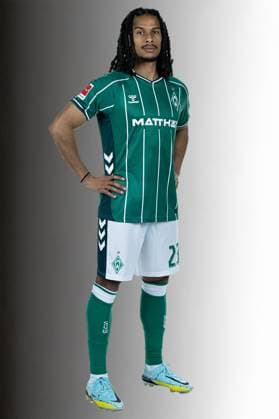 official portrait appointment SV Werder Bremen 2025 2026 Isaac Schmitt Werder Bremen 23 1 BL portrait appointment 2025 2026, xWerderxBremenx xHeidmannxxviaxnordphotoxGmbH nph00001