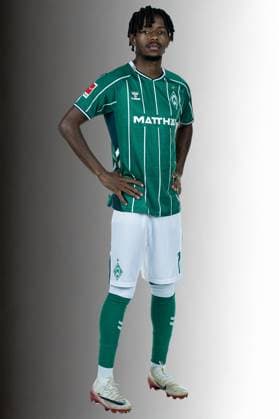official portrait appointment SV Werder Bremen 2025 2026 Samuel Mbangula newcomer Werder Bremen 07 1 BL portrait appointment 2025 2026, xWerderxBremenx xHeidmannxxviaxnordphotoxGmbH nph00001