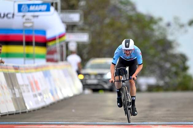 UCI 2025 Road World Championship, WM, Weltmeisterschaft Kigali 22 09 2025 KIGALI, RWANDA - SEPTEMBER 22 : Vervenne Jonathan (BEL) during the Men U23 Individual Time Trial of the UCI Road World Championships 2025 92nd edition an UCI World Championships cycling race of 31.2 km with start in Kigali and finish in Kigali on September 22, 2025 in Kigali, Rwanda, 22 09 2025 Kigali Rwanda  Copyright: xJanxDexMeuleneirx