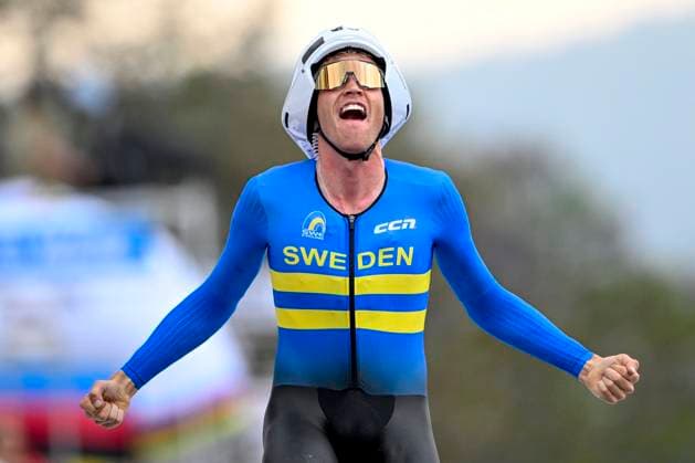 UCI 2025 Road World Championship, WM, Weltmeisterschaft Kigali 22 09 2025 KIGALI, RWANDA - SEPTEMBER 22 : Soderqvist Jakob (SWE) during the Men U23 Individual Time Trial of the UCI Road World Championships 2025 92nd edition an UCI World Championships cycling race of 31.2 km with start in Kigali and finish in Kigali on September 22, 2025 in Kigali, Rwanda, 22 09 2025 Kigali Rwanda  Copyright: xJanxDexMeuleneirx