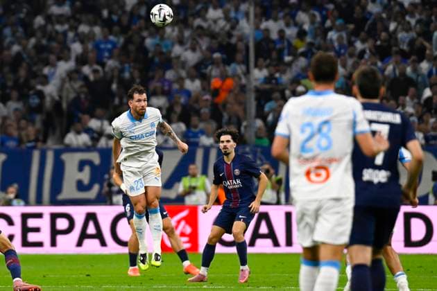 FOOTBALL : Olympique de Marseille VS Paris Saint Germain - Ligue 1 McDonald s - 22 09 2025 Pierre-Emile Hojbjerg (OM) - Ligue 1 Mcdonald s match between Olympique de Marseille and Paris Saint Germain on September 22, 2025 at the Orange Velodrome Stadium in Marseille. MarseilleFrance  Copyright: xWilliamxCannarellax