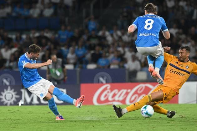 Billy Gilmour of SSC Napoli scores goal 1-0 during the Seie A Enelive match between SSC Napoli vs Pisa FC 1909 at Diego Armndo Maradona Stadium  Copyright: xDaniloxGemito IPAxSportx xipa-agency.netx xx IPA_65549287 IPA_Agency_IPA65549287