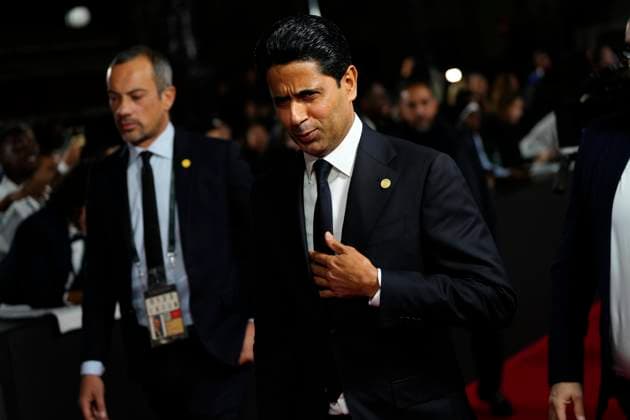 69th Ballon D Or Photocall At Theatre Du Chatelet In Paris PARIS, FRANCE - SEPTEMBER 22: Nasser al-Khelaifi PSG president attends the 69th Ballon D Or Photocall at Theatre Du Chatelet on September 22, 2025 in Paris, France. Paris France  Copyright: xJosexBretonx originalFilename:bretonhernandez-69thball250922_npvGL.jpg