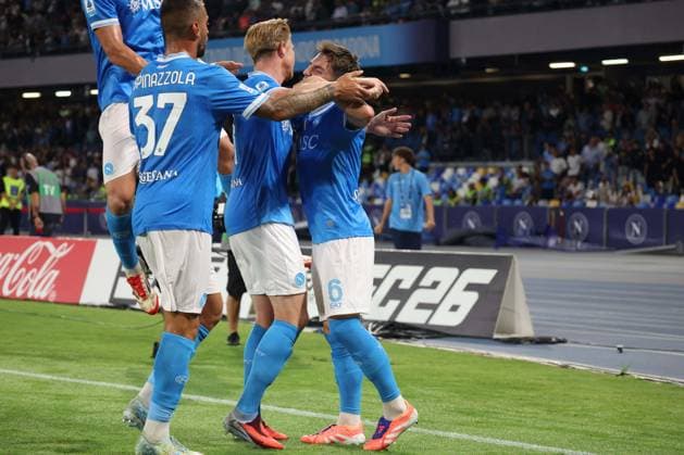 September 22, 2025, Napoli, Campania, ITALIA: During the 2025 26 Italian Serie A football match between SSC Napoli and Pisa on September 22, 2025, at the Diego Armando Maradona Stadium in Naples...Pictured: Billy Gilmur of SSC Napoli Napoli ITALIA - ZUMAs236 20250922_aap_s236_078 Copyright: xFabioxSassox